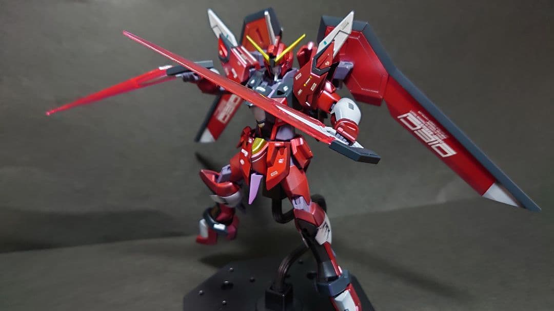 HGライジングフリーダムガンダムとイモータルジャスティスガンダム