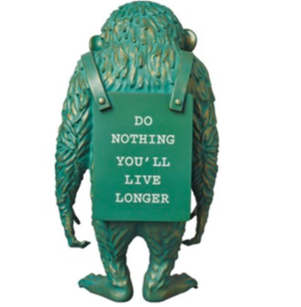 バンクシー　2G TOKYO MONKEY SIGN BRONZE STATUE