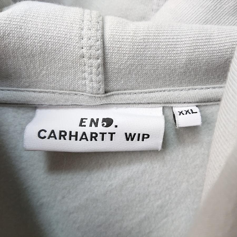 カーハートWIP エンド 海外限定 ロゴ パーカー ミントグリーン XXL