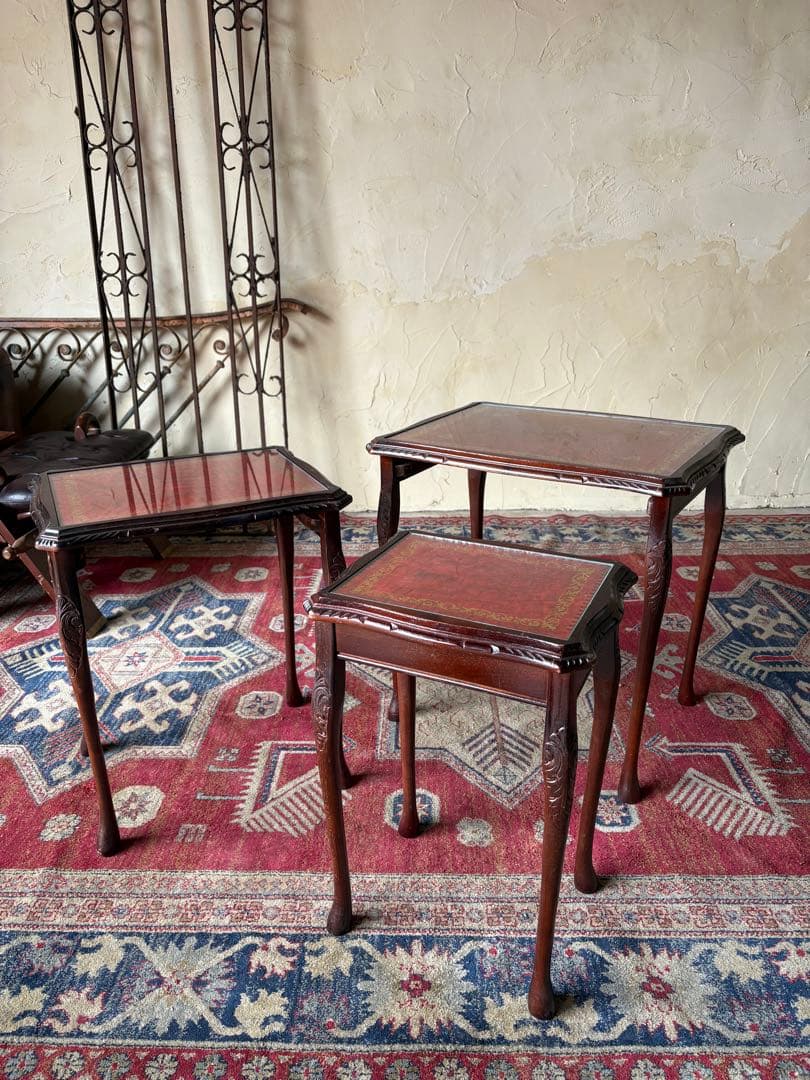 ネストテーブル　イギリスアンティーク