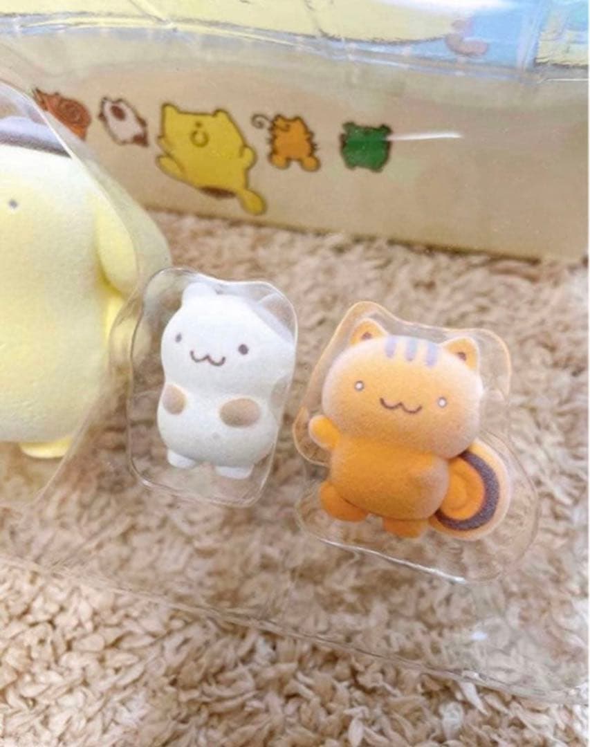 激レア！廃盤品　サンリオ　ポムポムプリン フロッキーマスコットセット　フィギュア