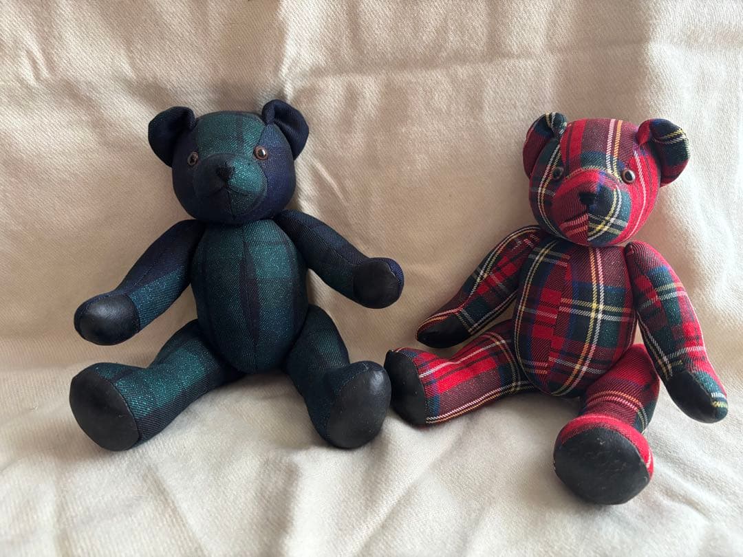 JaneMarple ノベルティ　テディベア　タータンチェック