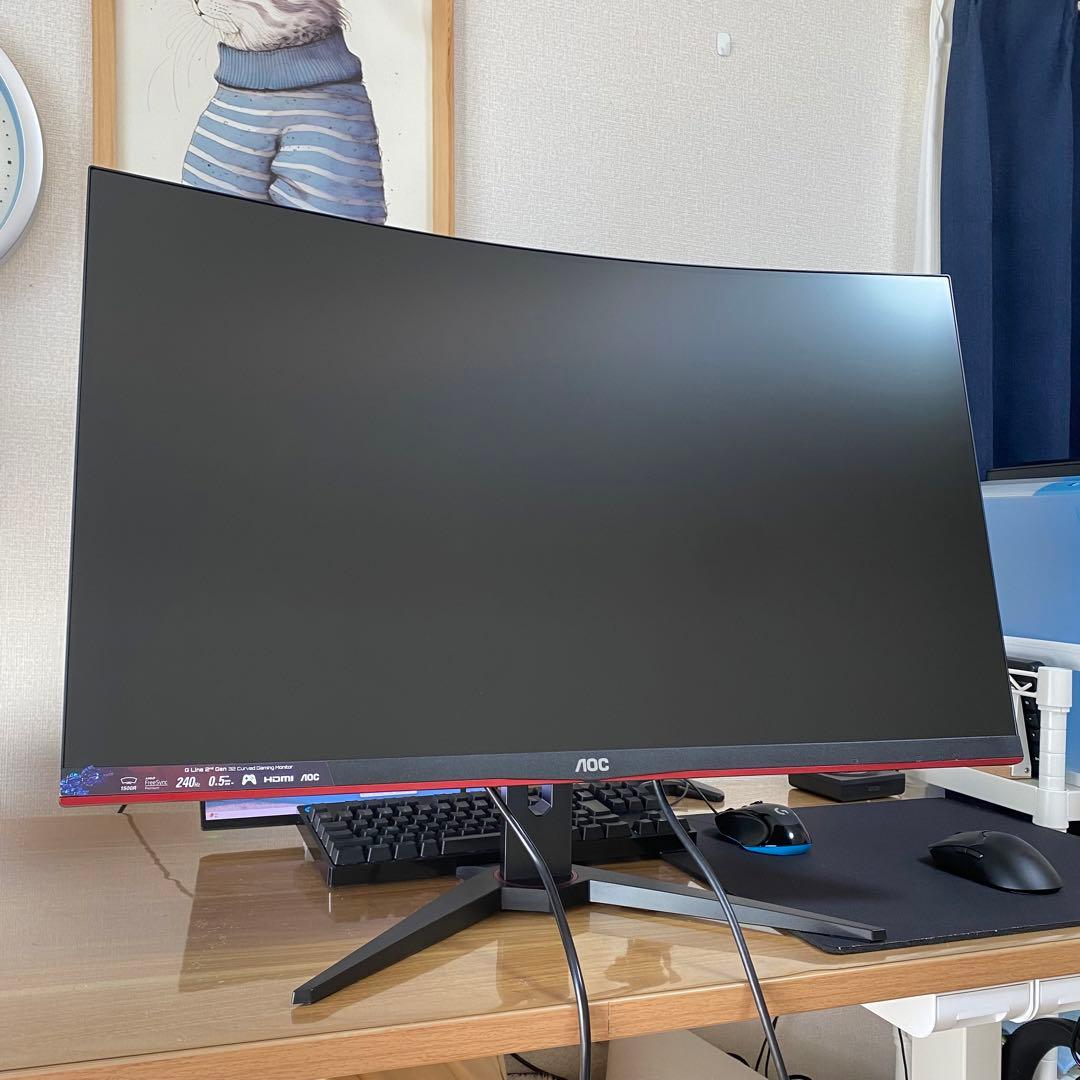 AOC 31.5インチ ゲーミングモニター C32G2ZE 240Hz