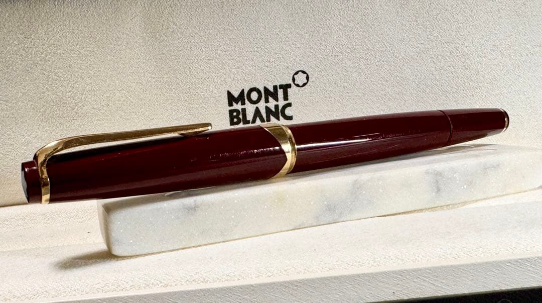 【美品】モンブラン万年筆 No12 1960s ペン先18c 750 ボルドー