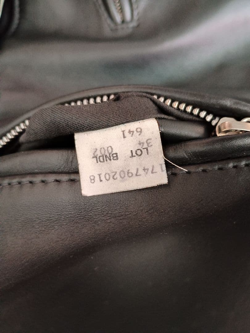 SCHOTTショット 641 シングルライダースレザージャケット サイズ34美品