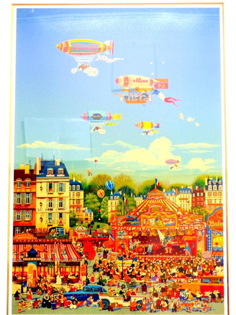 【2133】真作 ヒロヤマガタ ヘラクレスファミリー シルクスクリーン