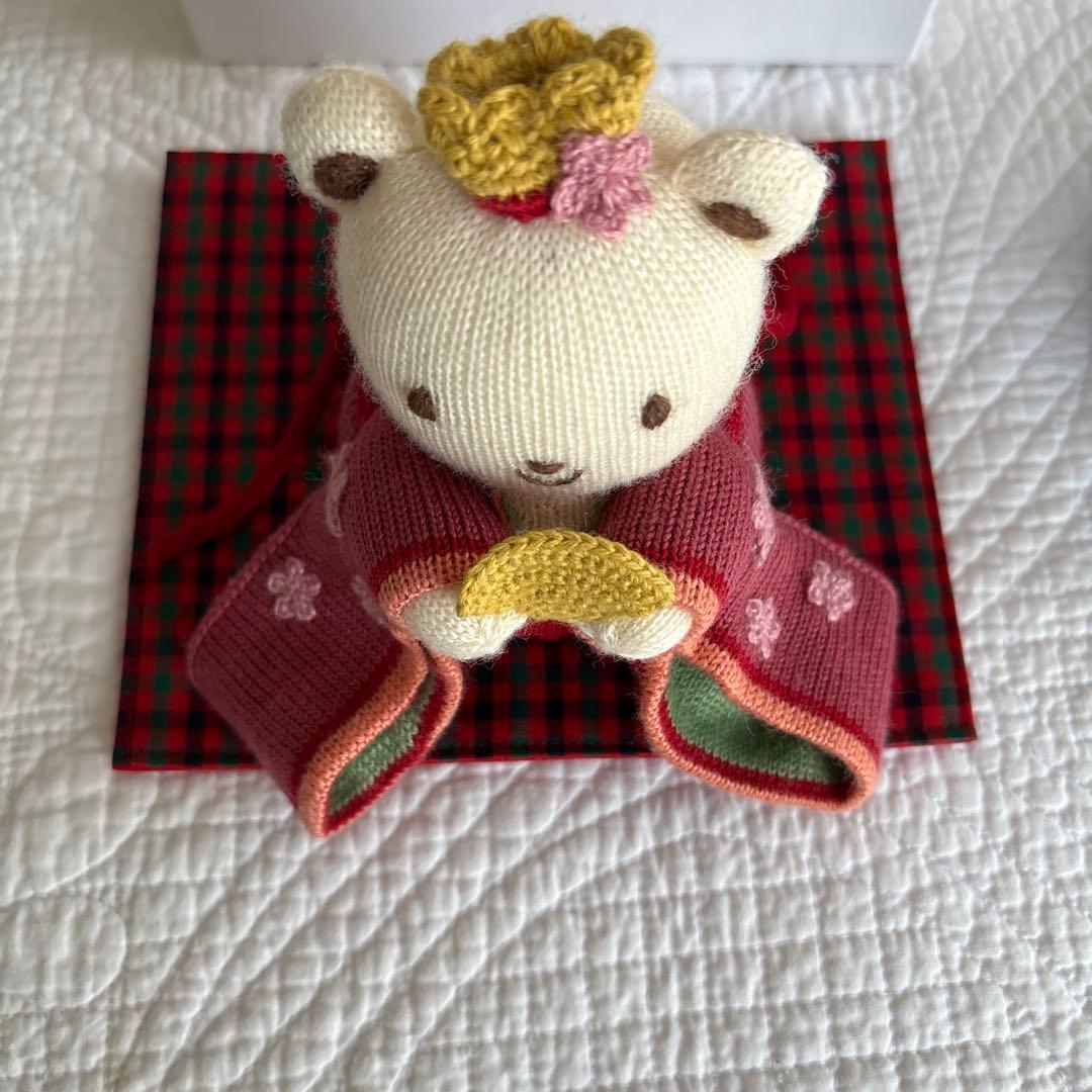 新品ファミリア/ひな人形/編みぐるみ/未使用品