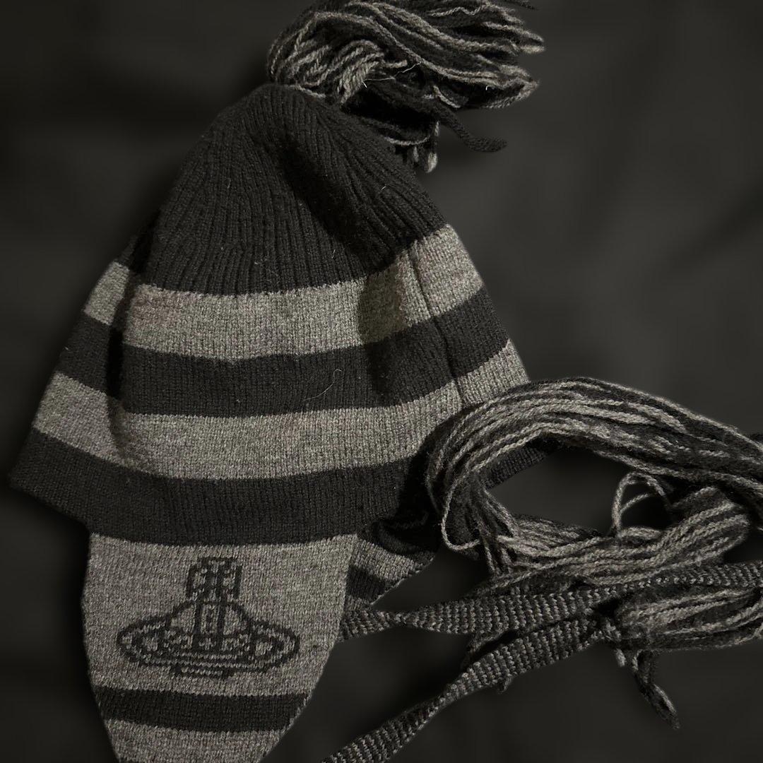 Vivienne Westwood 耳あて付き ニット帽 正規品