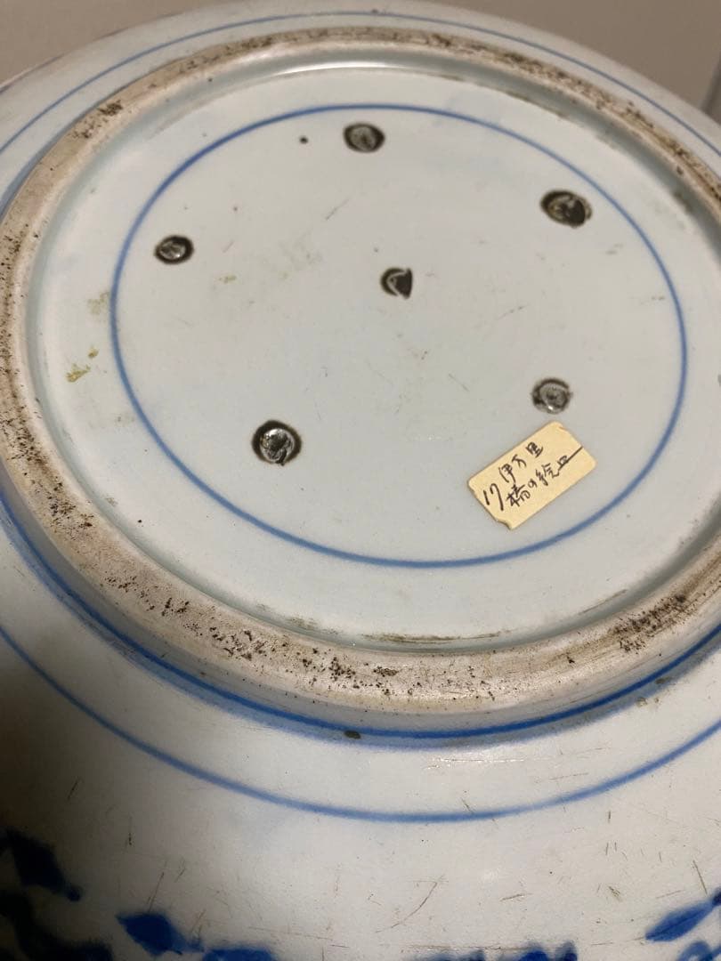 ■古伊万里 志田窯「椿に鳥文10寸皿」■検）大皿江戸後期図変わり皿