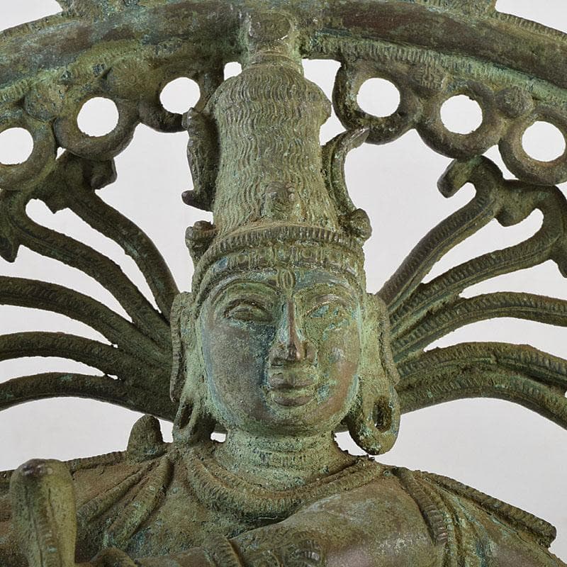 仏教美術　古銅青銅　シヴァ神像　ダンシングシヴァ神　置物　V　R9386H