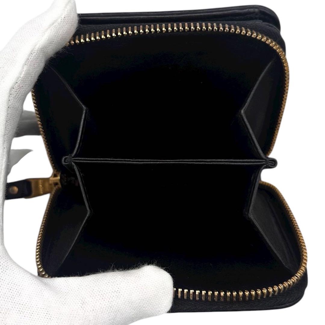 美品 ミュウミュウ マテラッセ 二つ折り財布 小銭入れ  カード ICタグ