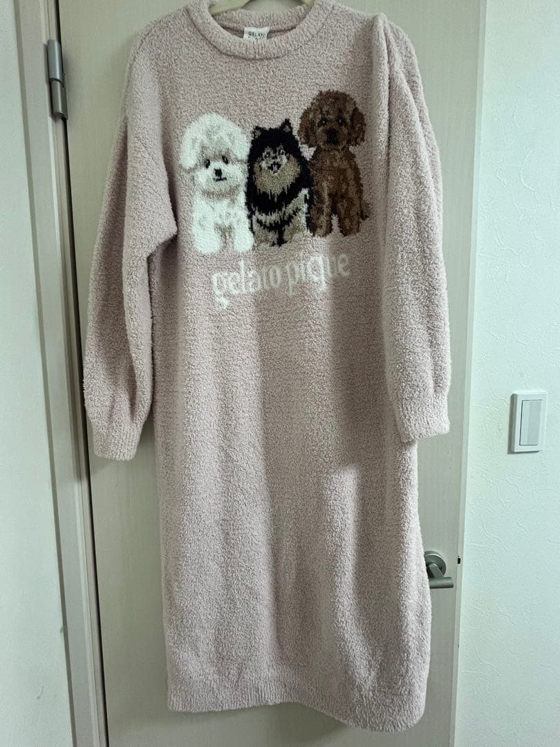 【発送日12/6(土)】 gelatopique dog3ルームウェア ワンピ