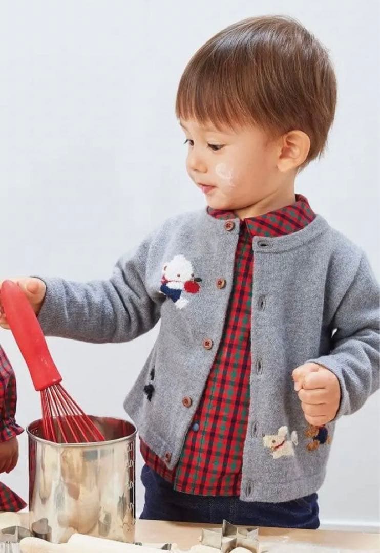 ファミリア　カーディガン　80 新品未使用　familiar