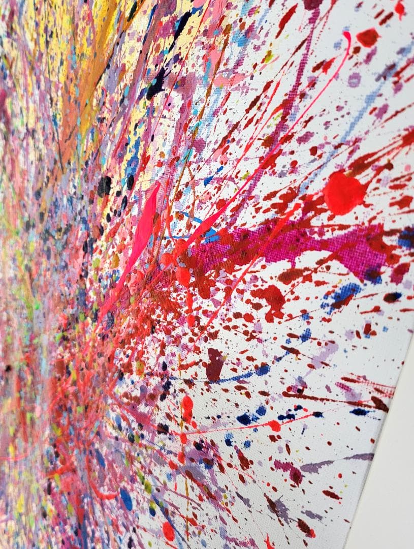 私たちの存在X / 抽象画 77×56㎝ B2 額縁セット 原画1点 モダン