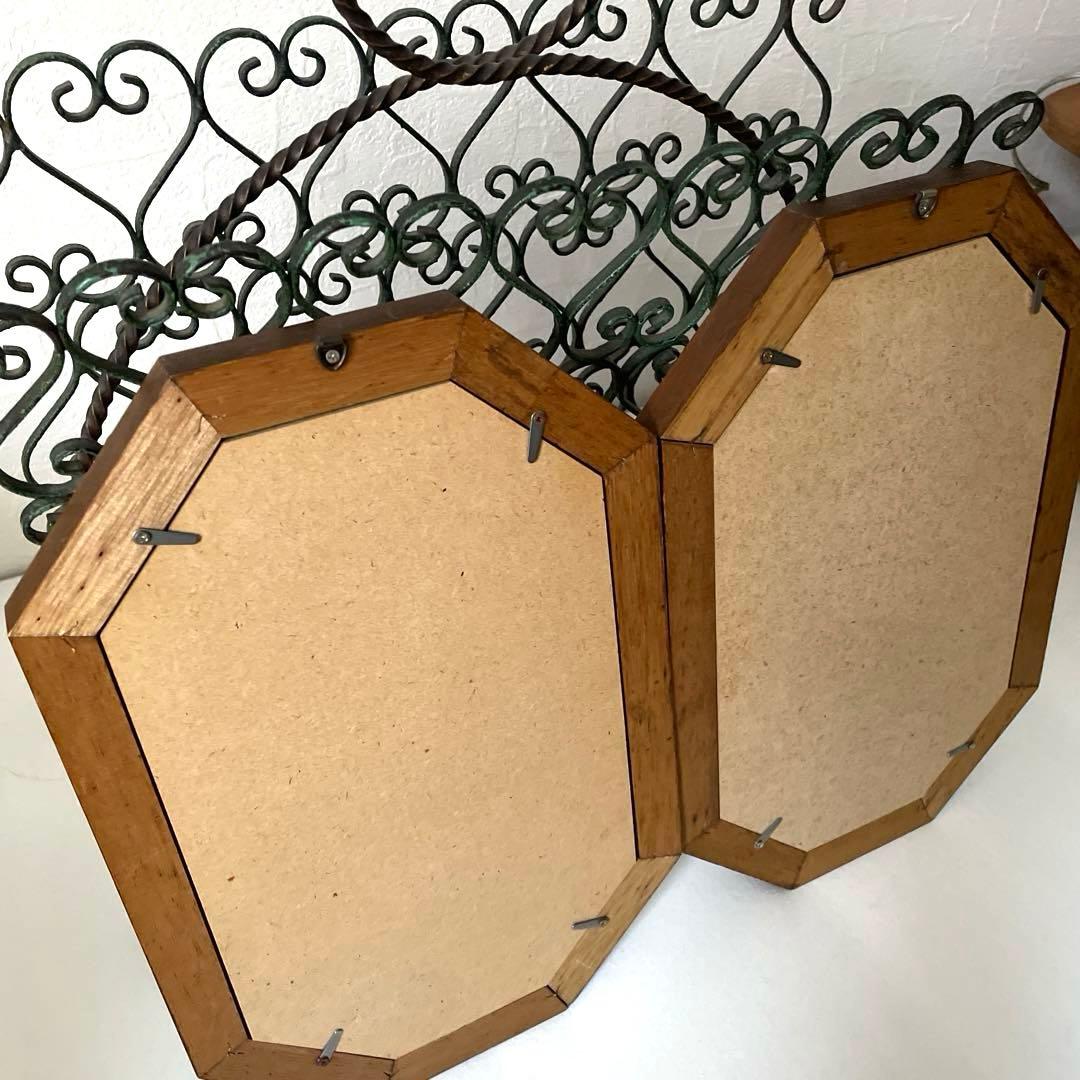 フランス製♡押し花アートフレーム♡幸せメッセージ入り♡ペア♡