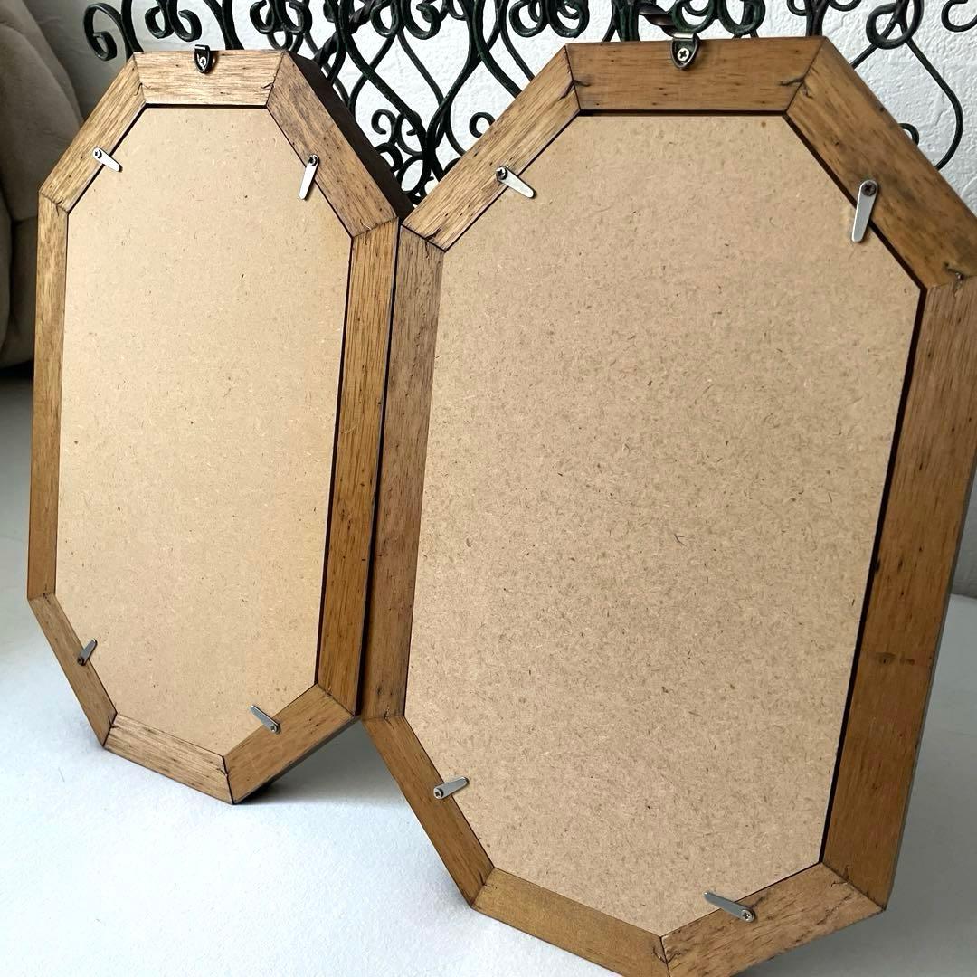 フランス製♡押し花アートフレーム♡幸せメッセージ入り♡ペア♡