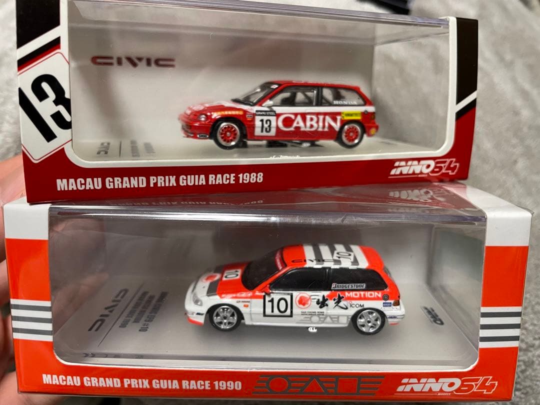 1/64 inno ホンダ シビック EF3 EF9 出光 キャビン マカオ