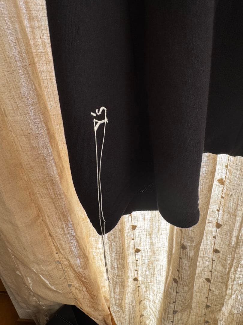 y's 黒サルエルパンツ ボタン付き