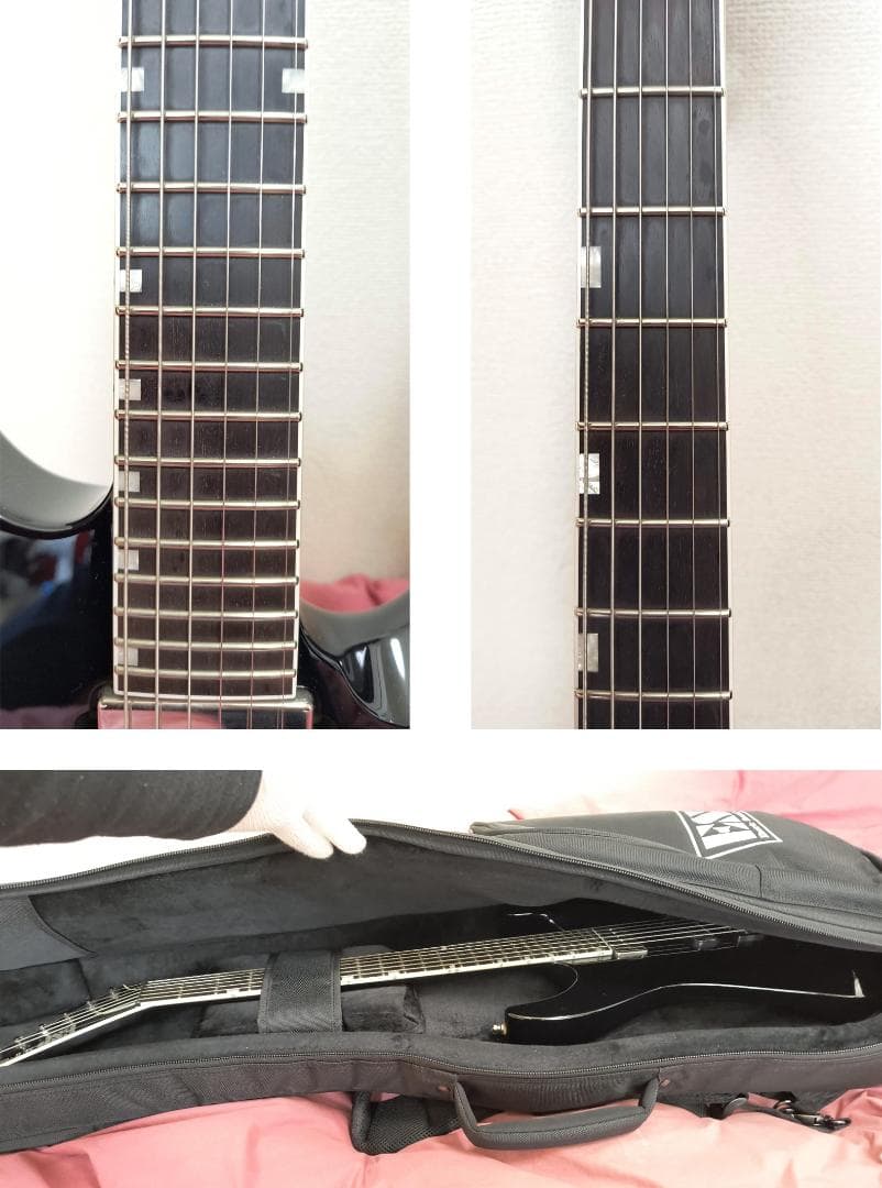 美品　ESP　M-II　CTM　NT/E#　BK　エレキギター　ギター