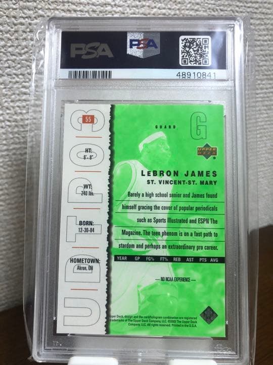 その他 2003 UD Lebron james RC PSA 9