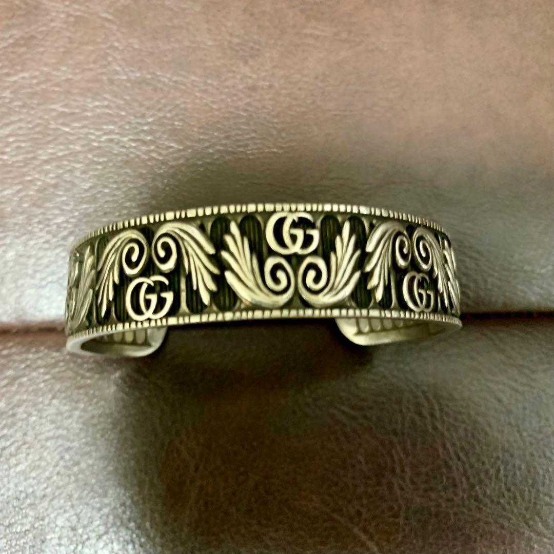 【YUU】GUCCI GGマーモントバングル 17cm