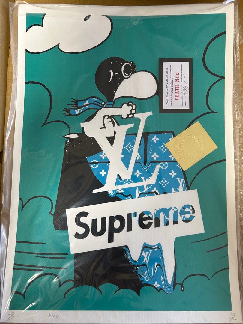 DEATH NYC アートポスター　no.7 SNOOPY supreme