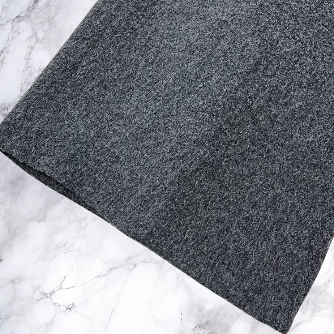 IENA イエナ チェスターコート ウール アルパカ モヘア シャギー 灰色 M