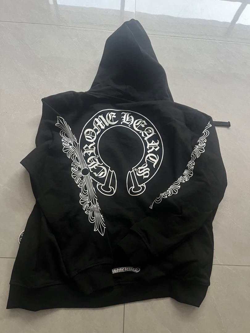 Chrome Hearts ブラックパーカー　L
