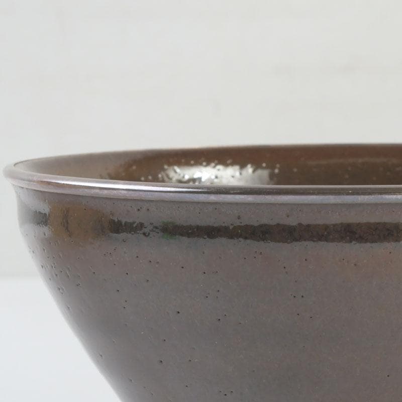 茶道具　桶谷定一作　灰被　天目茶碗　仕覆付　共布共箱　C　9487