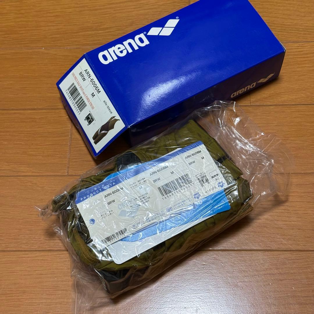 arena競泳水着 エールブルー ARN-6006Mノースリーブ M