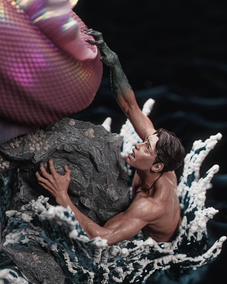 1/6 未塗装未組立 フィギュア ガレージキット マーメイド ジオラマ