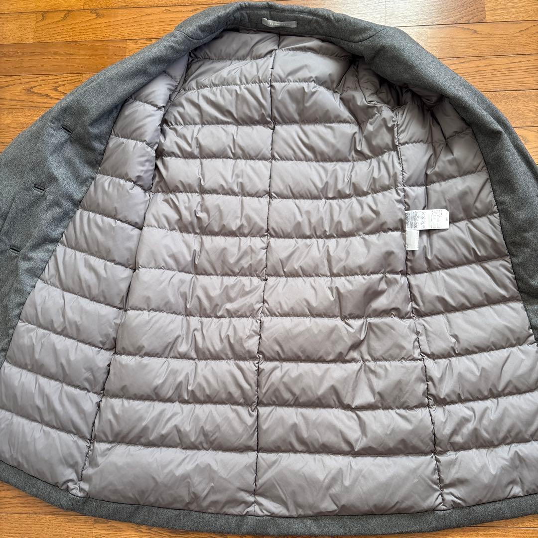 theory luxeセオリーリュクス ダウンチェスターコート40 グレー御専用