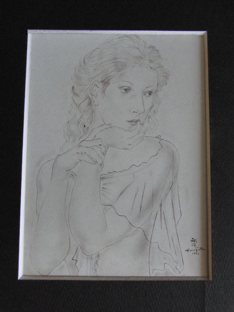 藤田嗣治、「Femme au chale de mousseline」