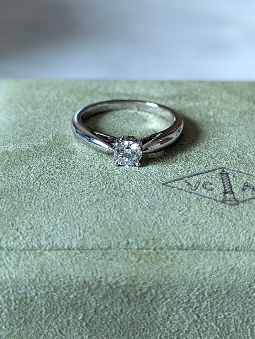 ヴァンクリーフ&アーペル ボヌール ダイヤ リング 0.30ct jp8号