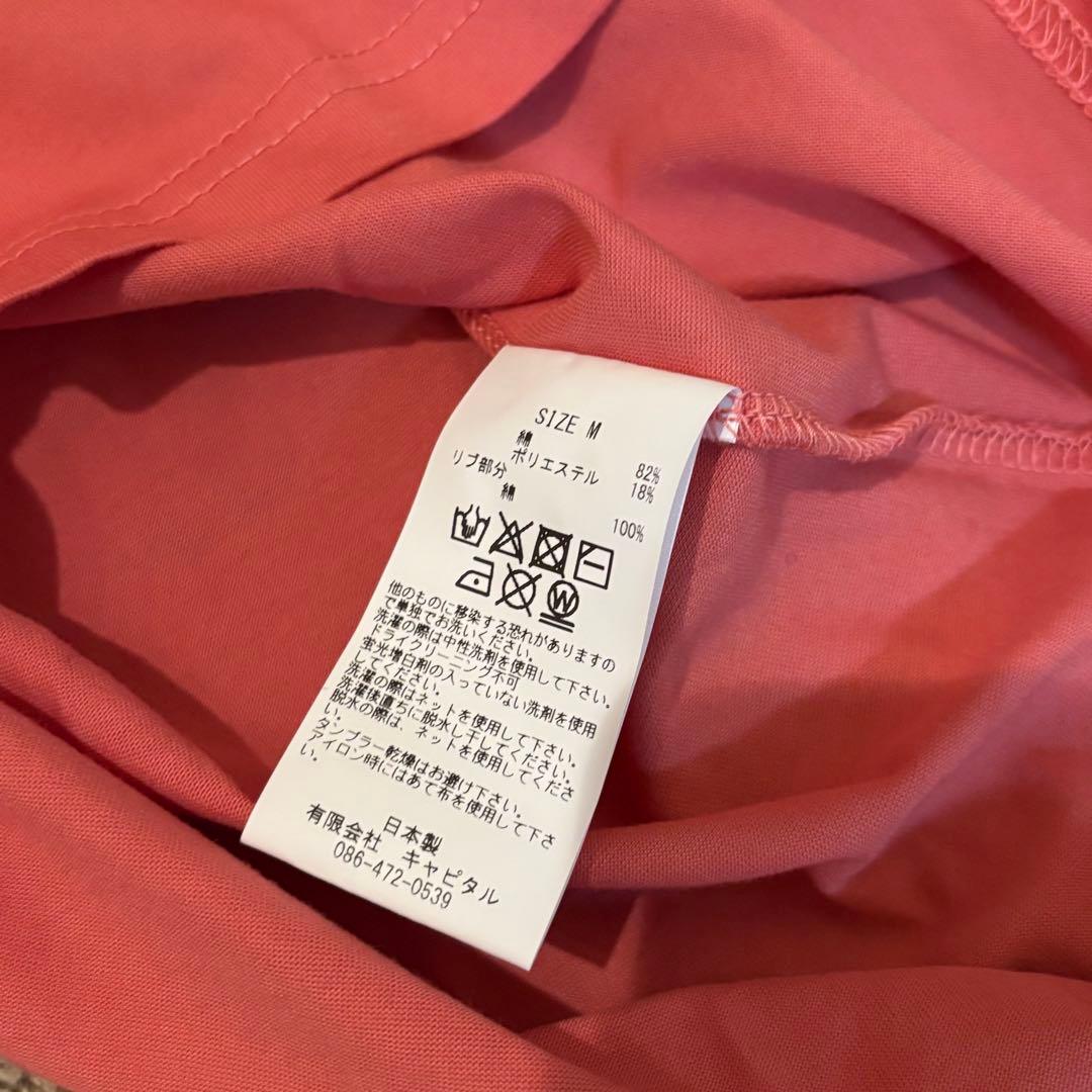 希少 KAPITAL skeleton bone tee M ピンク