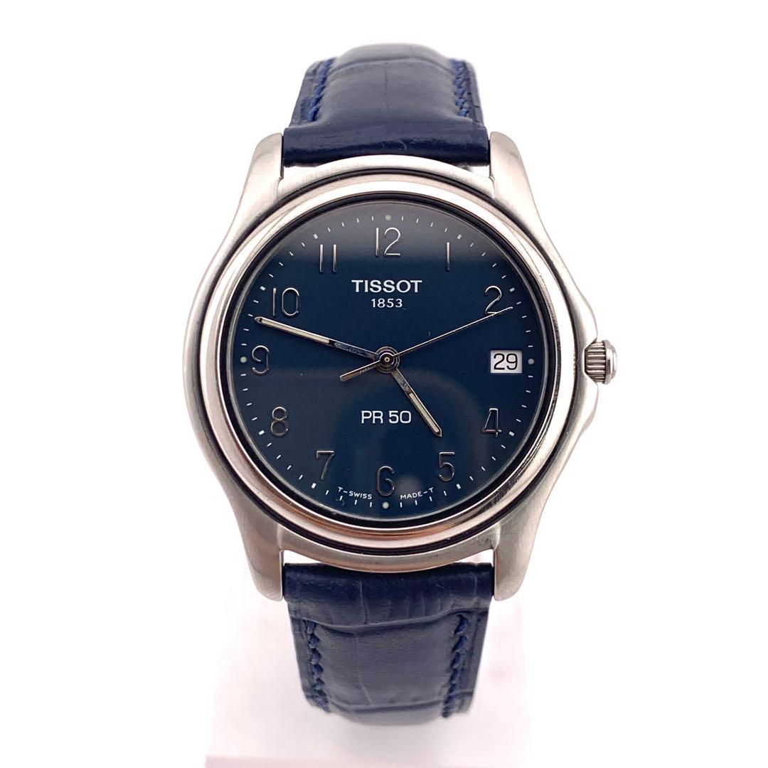 7-911 TISSOT PR 50 J176/276K 腕時計 ネイビー
