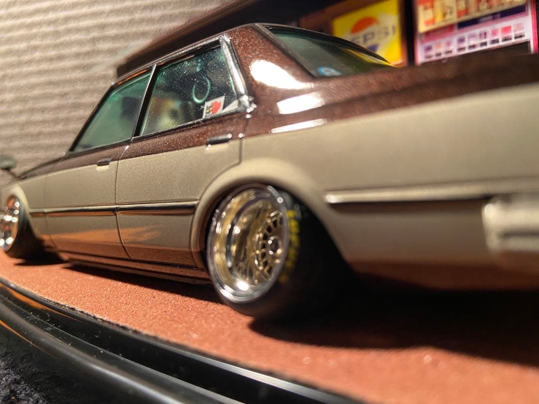 1/24 クレスタ　マイクロエース　カスタム　ジオラマ　　旧車