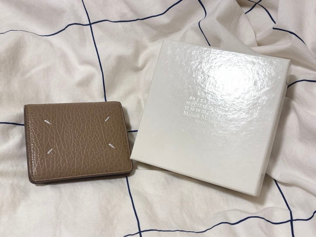 【正規品】Maison Margiela メゾンマルジェラ 三つ折財布 ベージュ