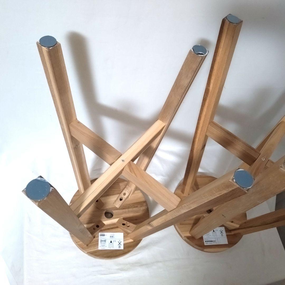 IKEA　イケア　SKOGSTA　ハイスツール　カウンターチェア　2脚セット