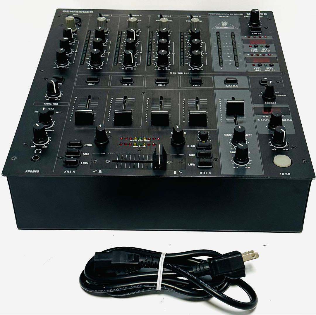 ベリンガー DJミキサー BPMカウンター 5ch エフェクト DJX750 ①
