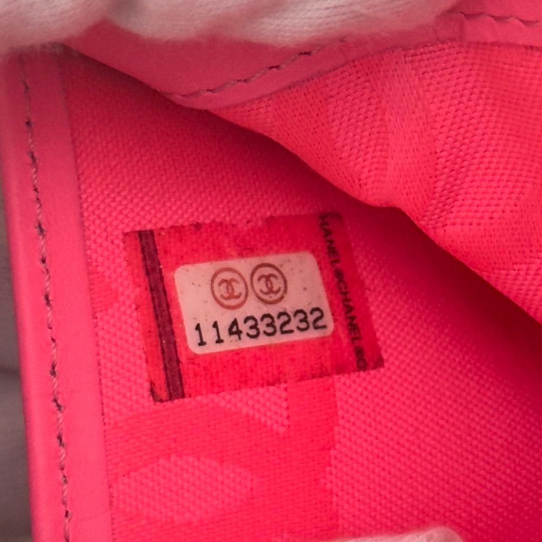極美品⭐️CHANEL シャネル カンボンライン 二つ折り レザー ココマーク