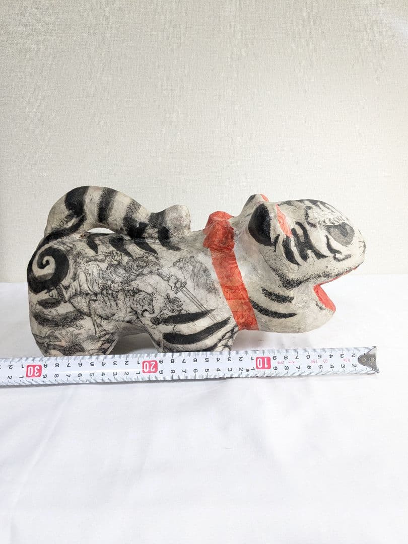 shinko 毘沙門天 虎 張り子 大場咲子