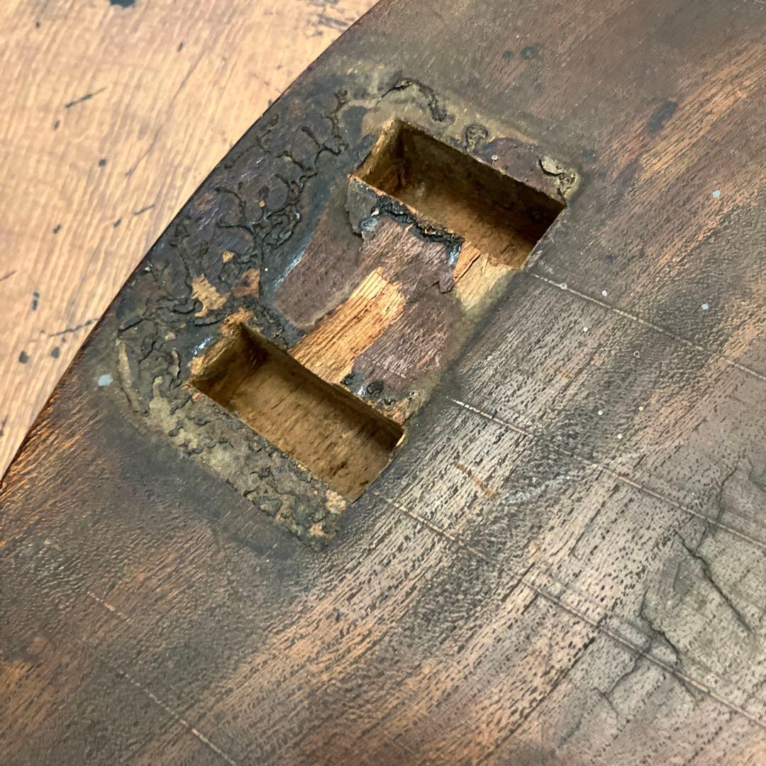 昭和レトロ 当時物 古家具 木製 テーブル 座卓 円卓 ちゃぶ台 ビンテージ