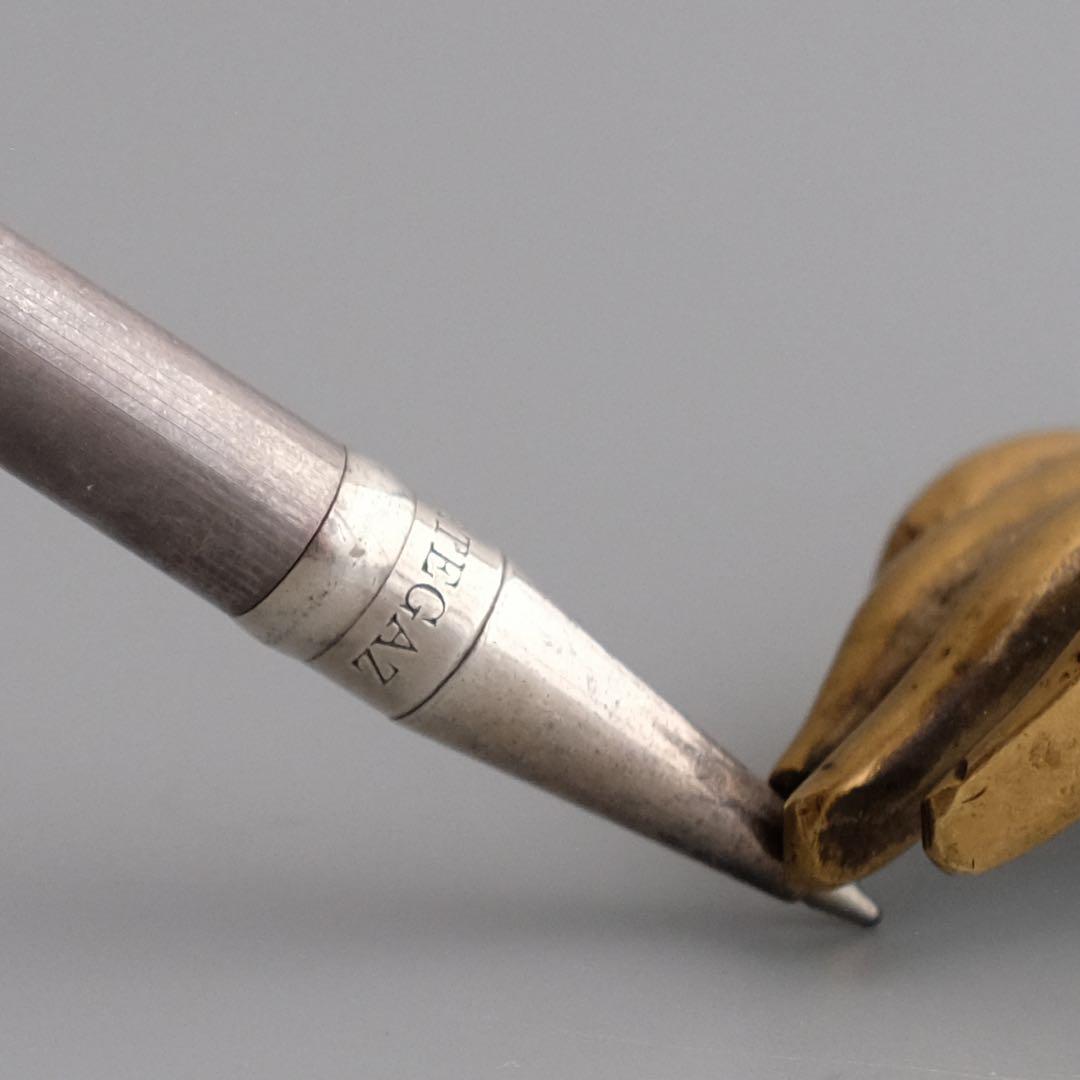 1970年 イタリア製925純銀製ノック式ボールペン、PERTEGAZ