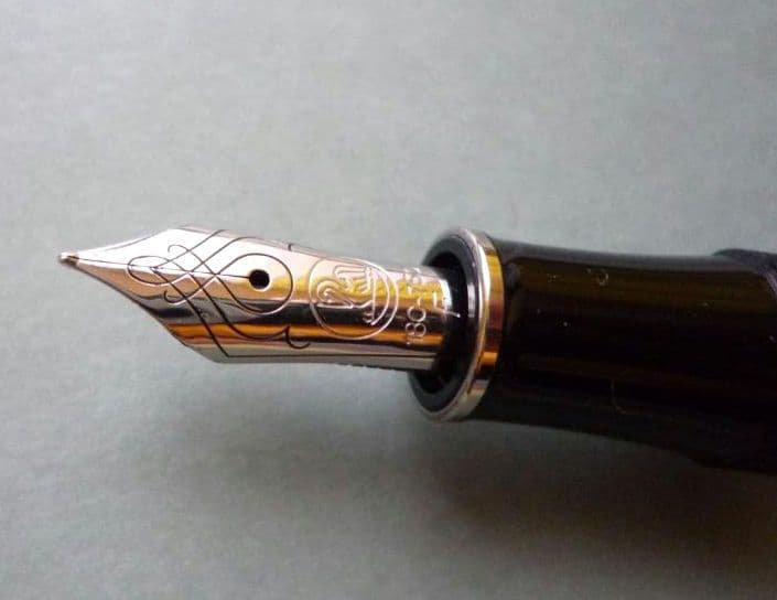 【美品】ペリカン 自然の美観シリーズ M640 ポーラーライト 万年筆（字幅F）