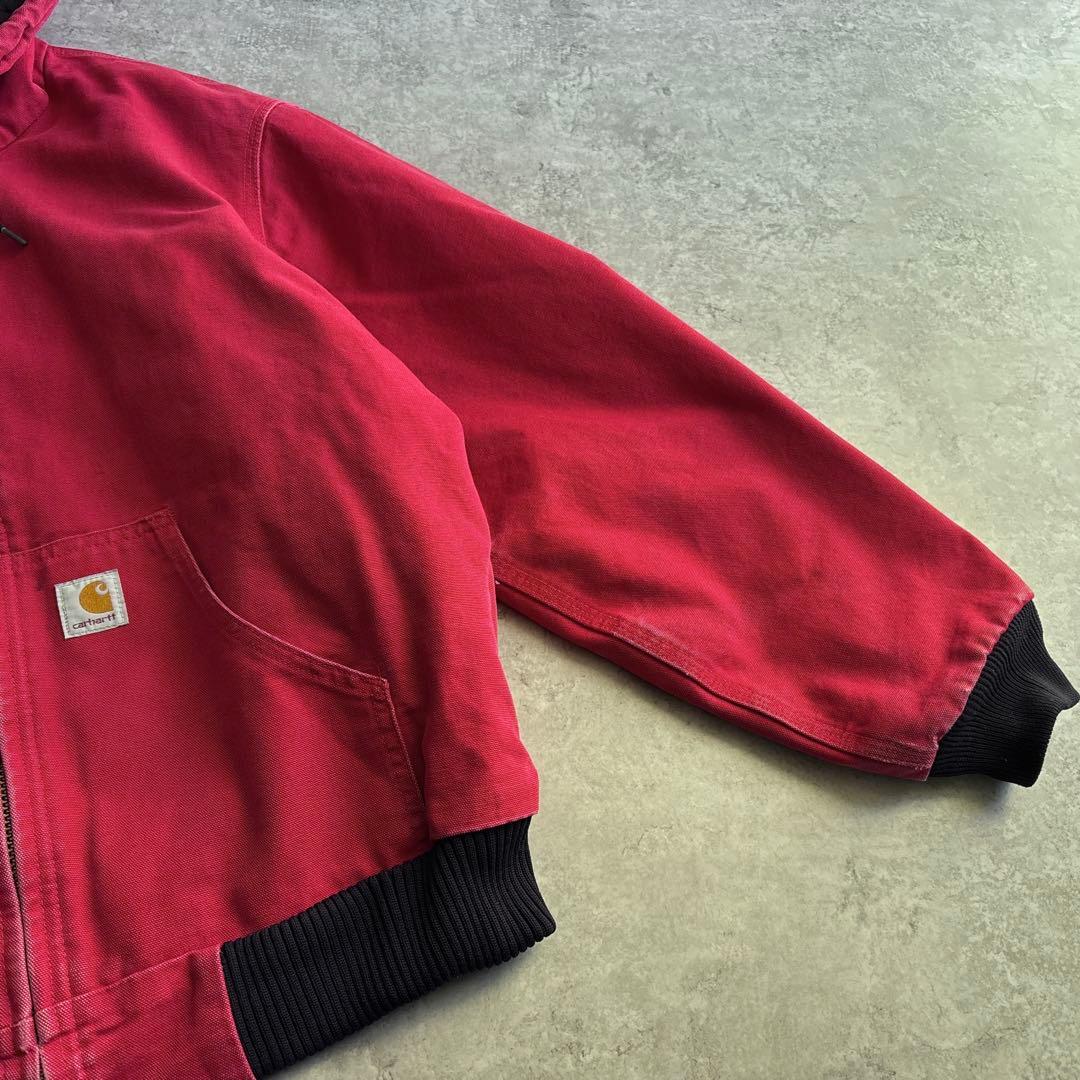 USA製■carhartt カーハート【M】アクティブジャケット ダック レッド