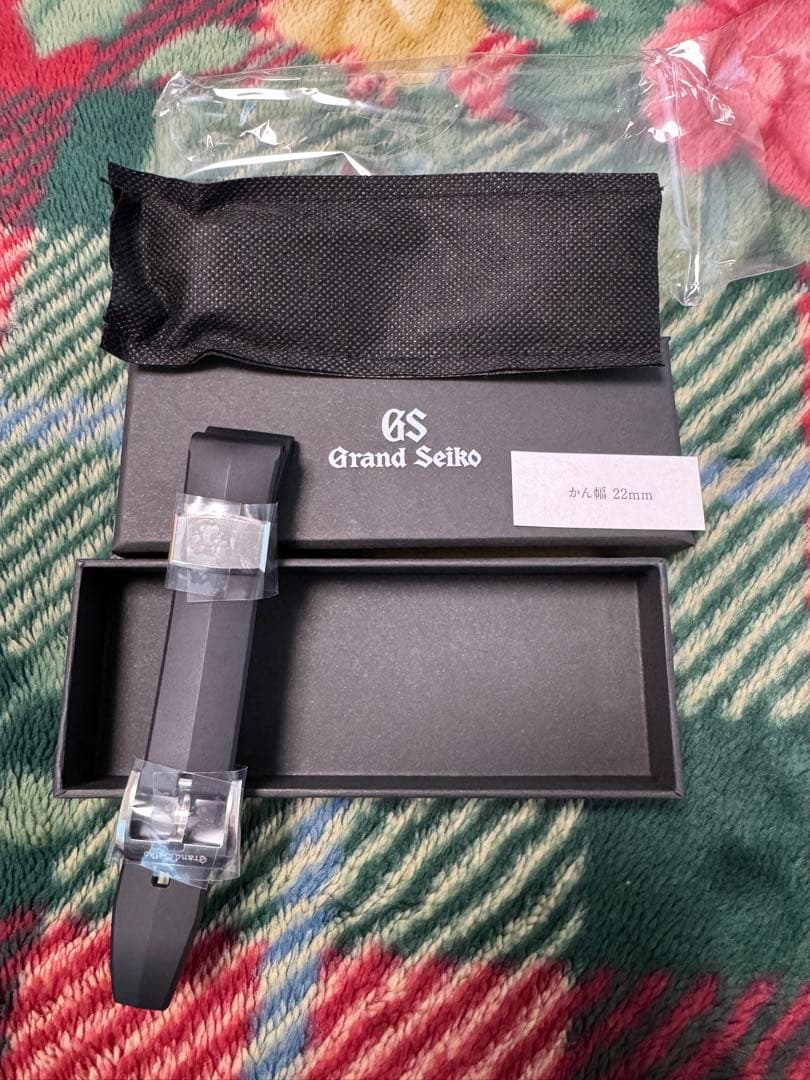 Grand Seiko ラバーベルト ブラック　かん幅22mm新品