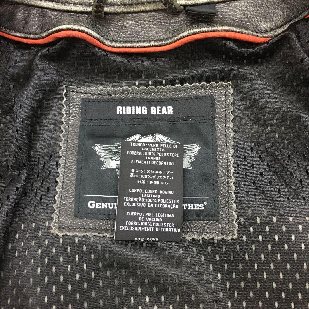 ハーレーダビッドソン レザージャケット シングル ライダース グランジ Y2K