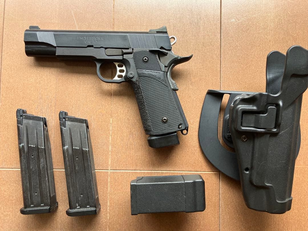 マルイ　ハイキャパ5.1タニオコバ　スライド&フレーム　ブラックホークホルスター