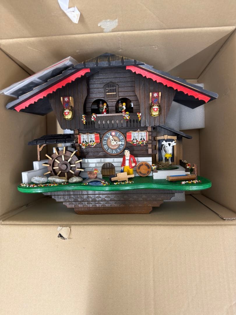 Lötscher スイス製 カッコー時計 限定版 農家シャレー 未使用保管